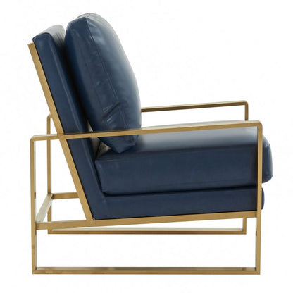Emil Leather Accent Armchair