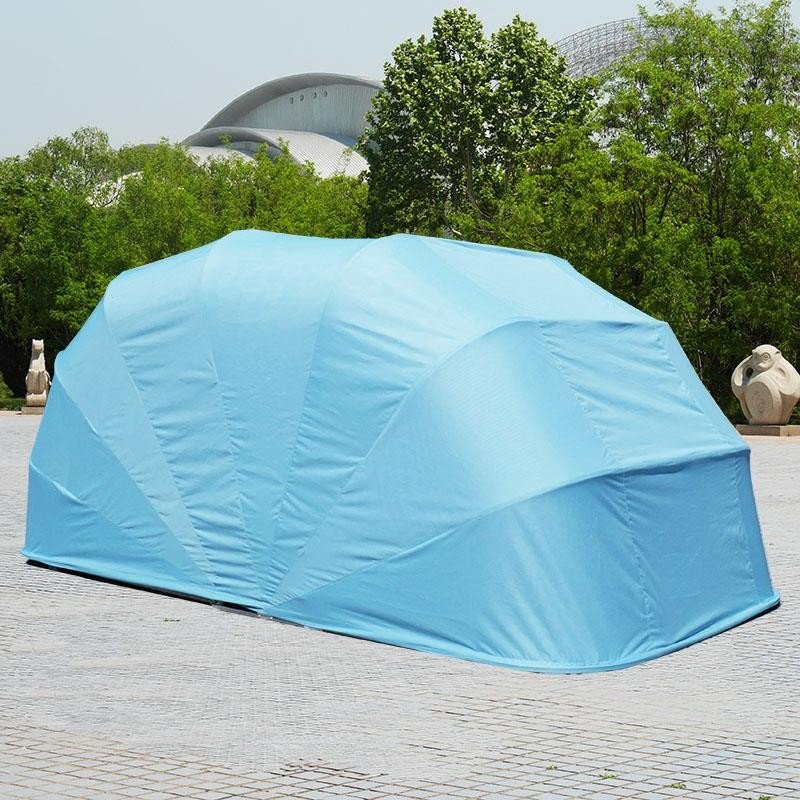 Foldable car outlet cover tent