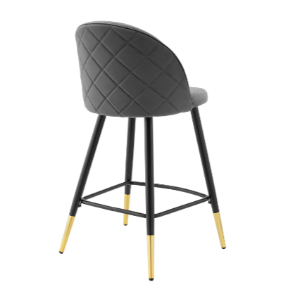 Corine Performance Velvet Counter Stools - Set of 2