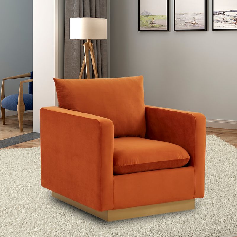 Elvira Velvet Accent Armchair