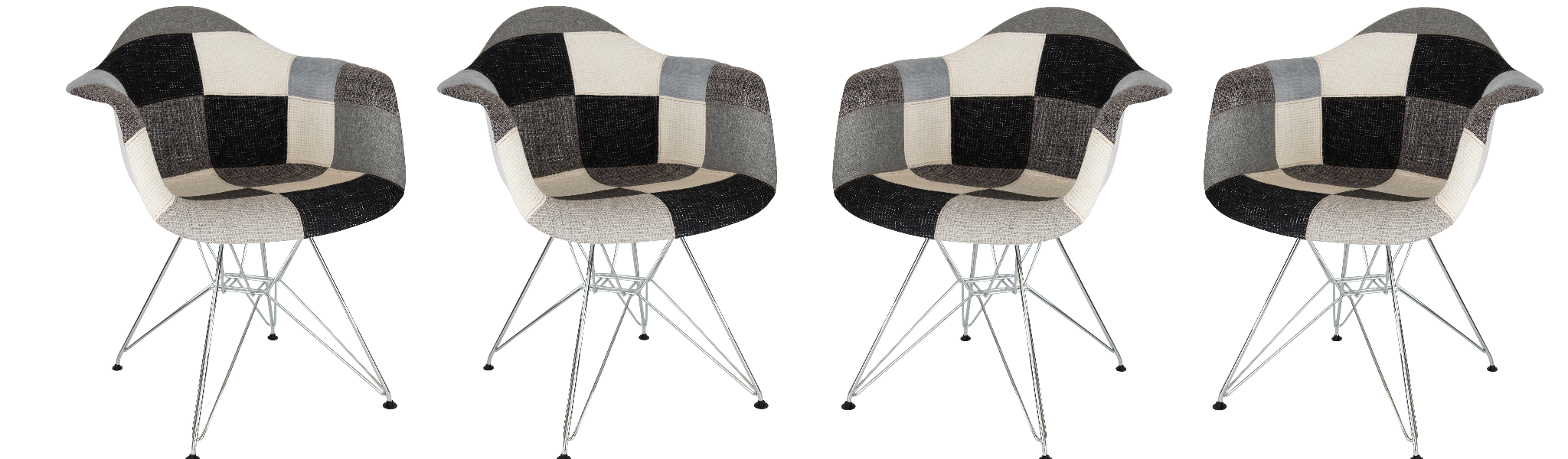 Lewie Eiffel Accent Chair - Metal Base Set of 4