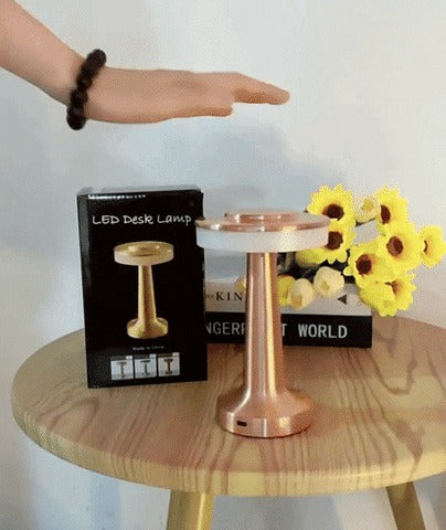 Retro Metal Dumbbell Cordless Table Lamp