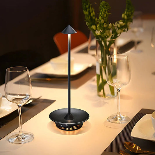 Cordless Mushroom Arrow Head Table Lamp