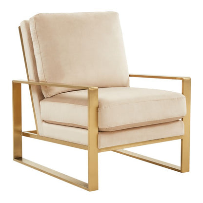 Emil Velvet Accent Armchair