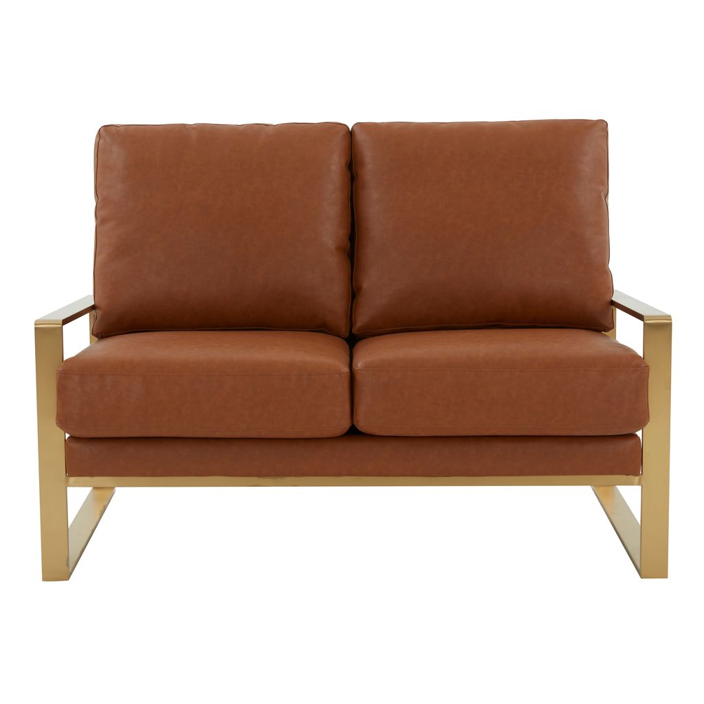 Emil Leather Loveseat