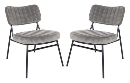 Tuva Velvet Accent Chair Set of 2