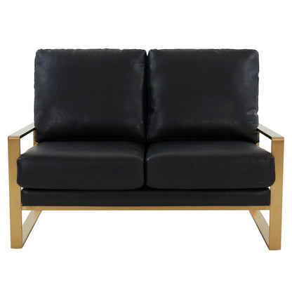Emil Leather Loveseat