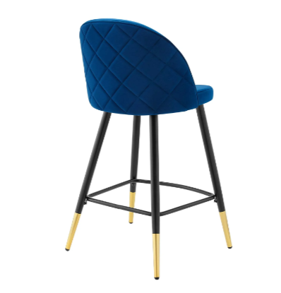 Corine Performance Velvet Counter Stools - Set of 2