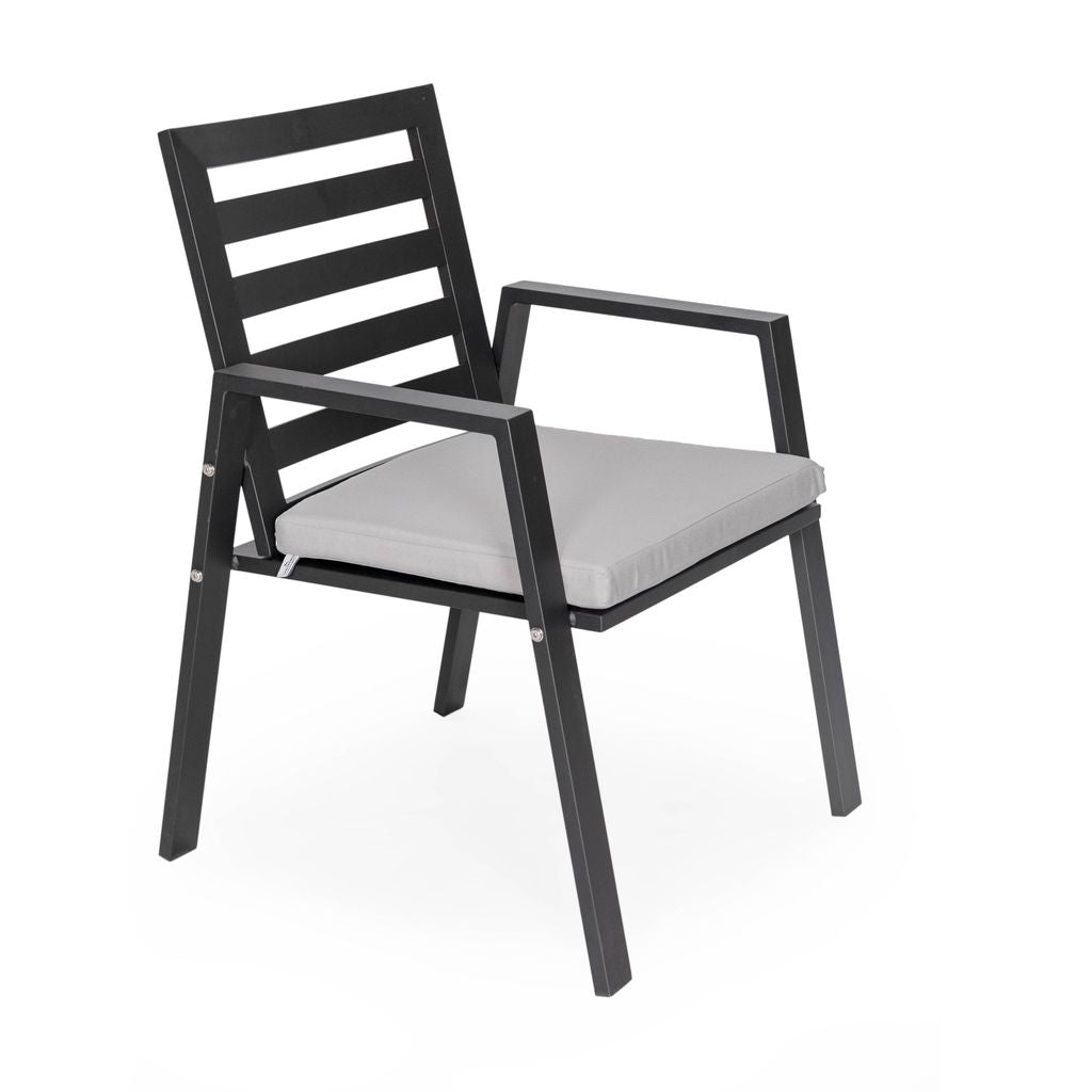 Agnes Patio Aluminum Dining Armchair - Set of 2