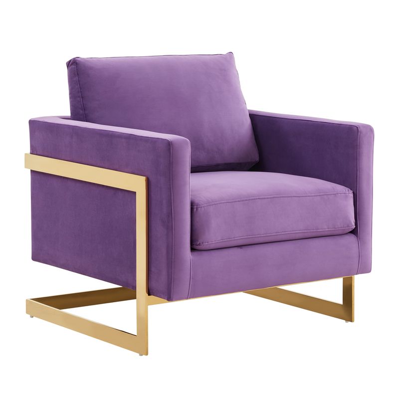 Elton Velvet Accent Armchair