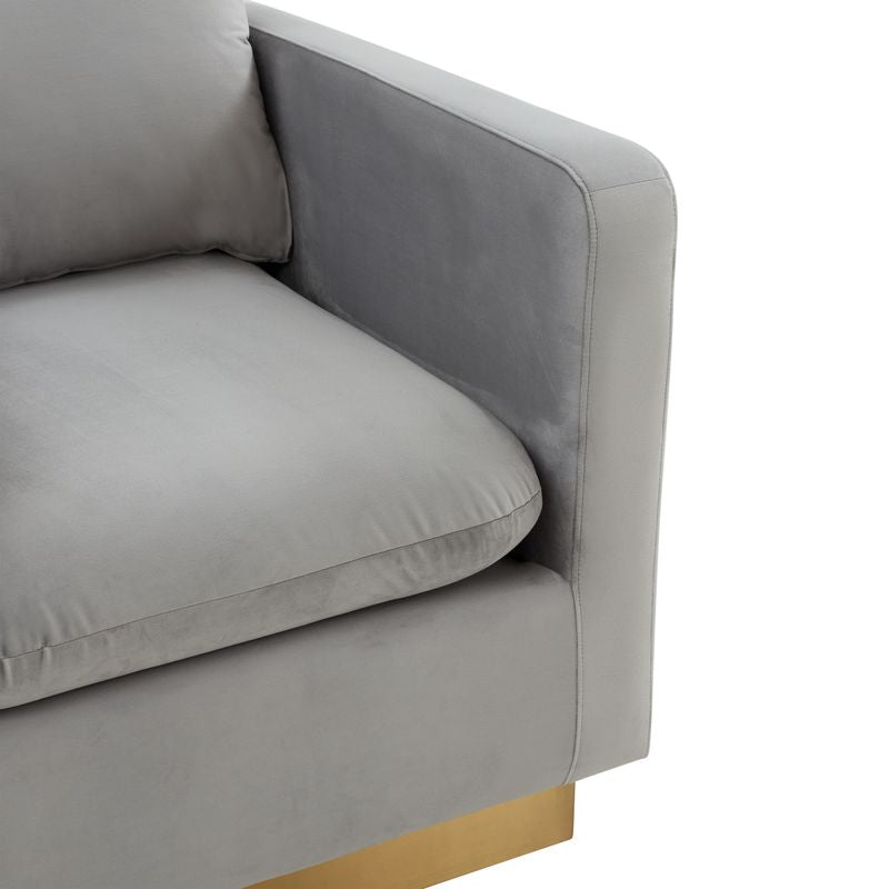 Elvira Velvet Accent Armchair