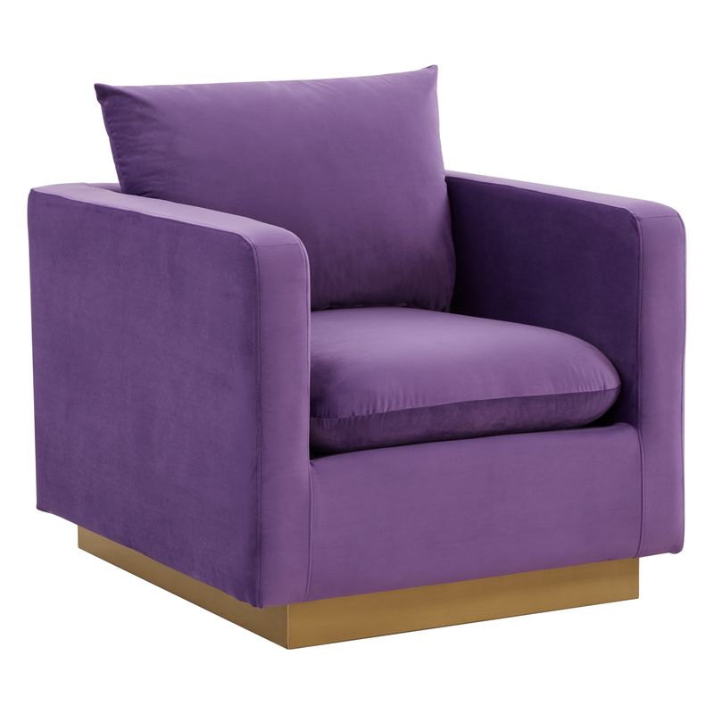 Elvira Velvet Accent Armchair