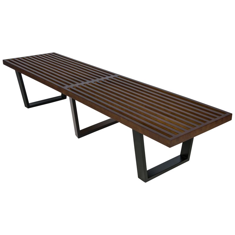 EMFURN Mid-Century Inwood Platform Bench - 6 Feet