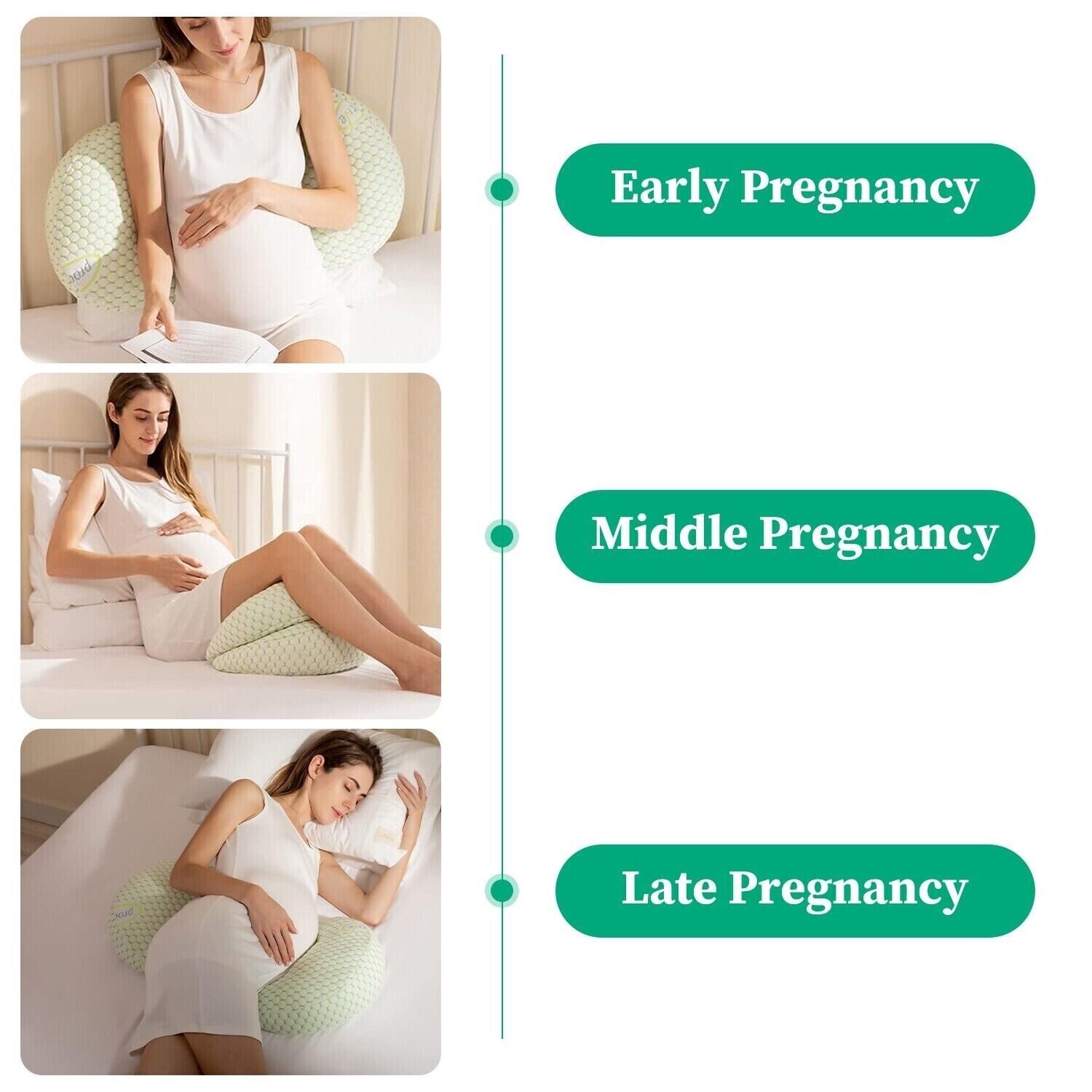 EMFURN U-shaped Waist Maternity Nursing Pillow