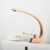 Full Copper Basin Faucet for Bathroom Sink with Hot and Cold Water Controls