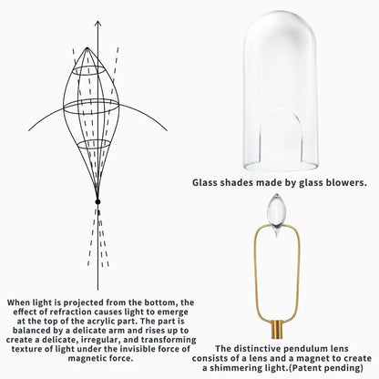 Rechargeable Modern Swing Candle Lamp