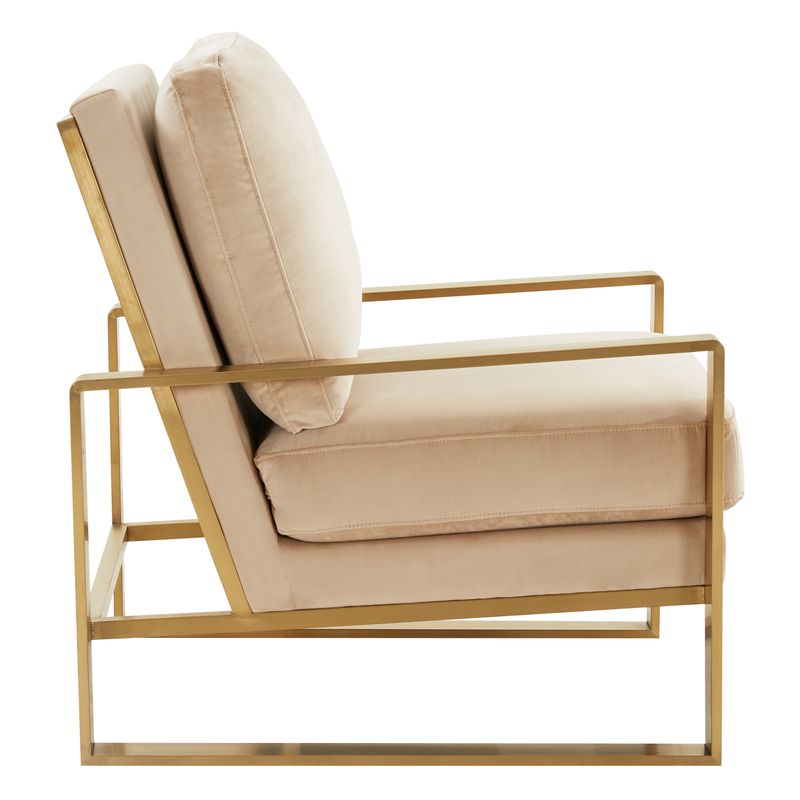 Emil Velvet Accent Armchair