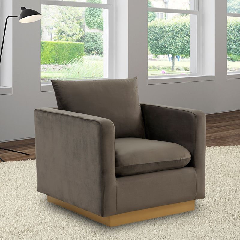 Elvira Velvet Accent Armchair