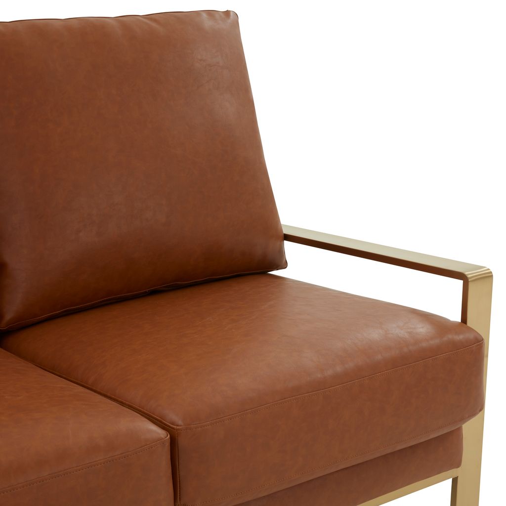 Emil Leather Loveseat