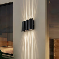 EMFURN Arc Design LED Wall Sconces Waterproof Up and Down Outdoor Wall Lights