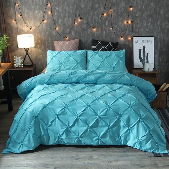 Pinch Pleat Duvet Cover Set