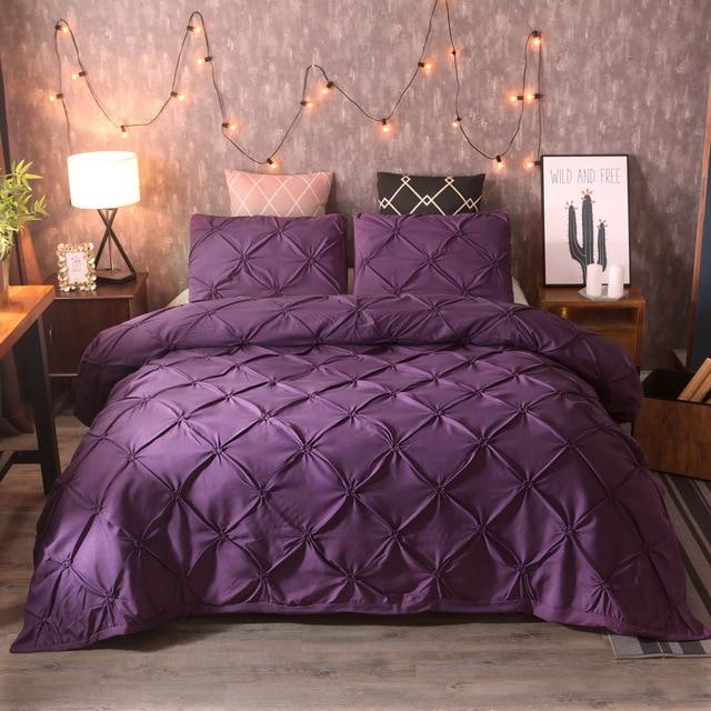 Pinch Pleat Duvet Cover Set