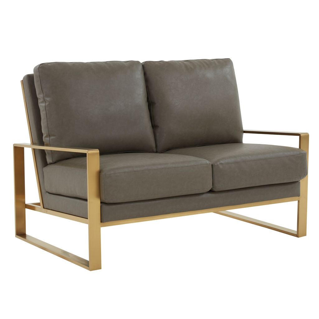 Emil Leather Loveseat