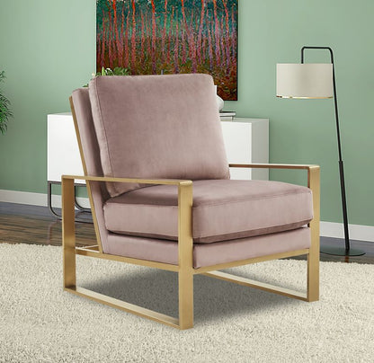 Emil Velvet Accent Armchair
