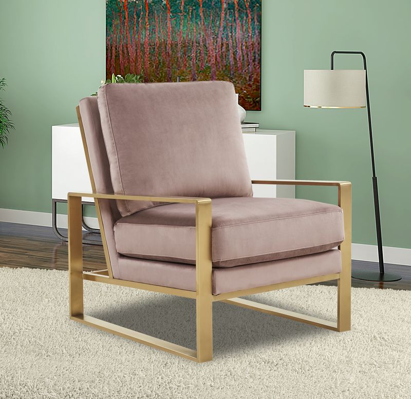 Emil Velvet Accent Armchair