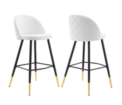 Corine Fabric Bar Stools - Set of 2