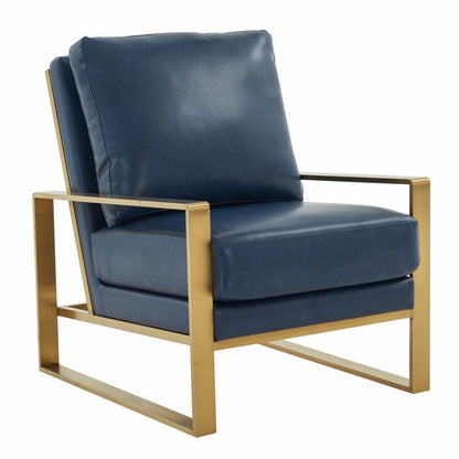 Emil Leather Accent Armchair
