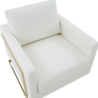 Elton Leather Accent Armchair