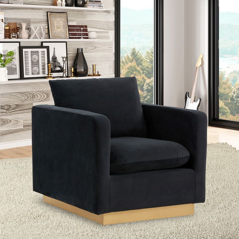 Elvira Velvet Accent Armchair