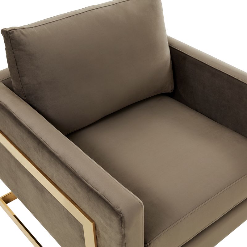 Elton Velvet Accent Armchair