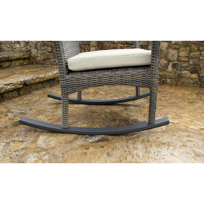 Bayview Driftwood Wicker Rocking Chair - living-essentials