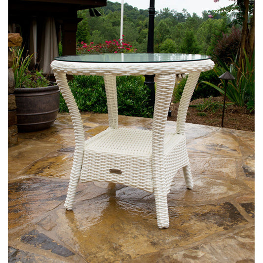 Perspective Side Table In Magnolia White - living-essentials