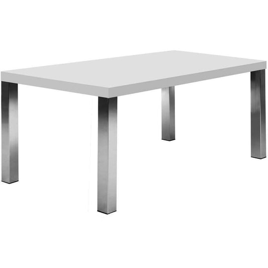 MULTI 63" TABLE TOP W/ SQUARE CHROME LEGS - living-essentials