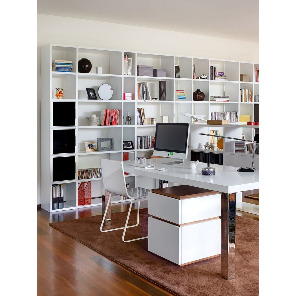 MULTI 63" TABLE TOP W/ SQUARE CHROME LEGS - living-essentials