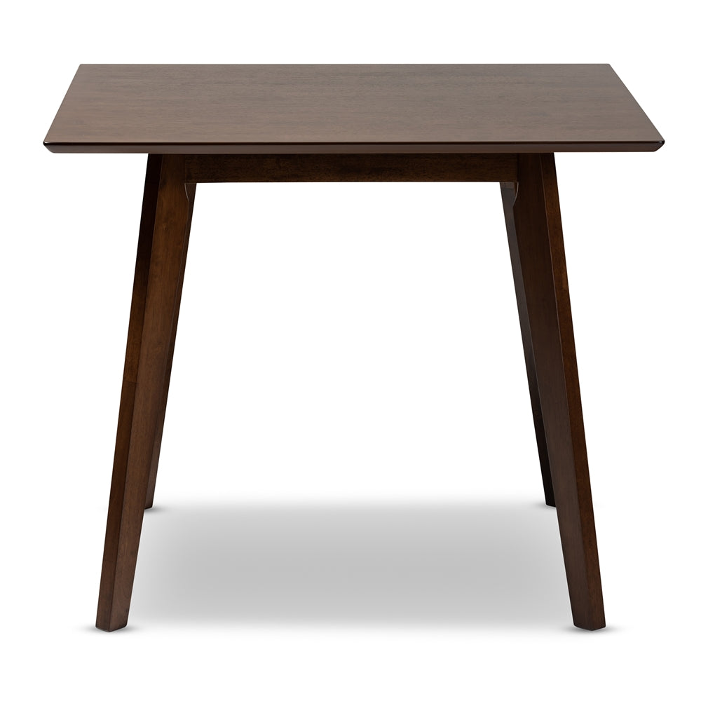 Pernille Modern Transitional Walnut Finished Square Wood Dining Table