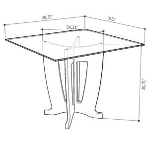 Janet Sleek Dining Table - living-essentials