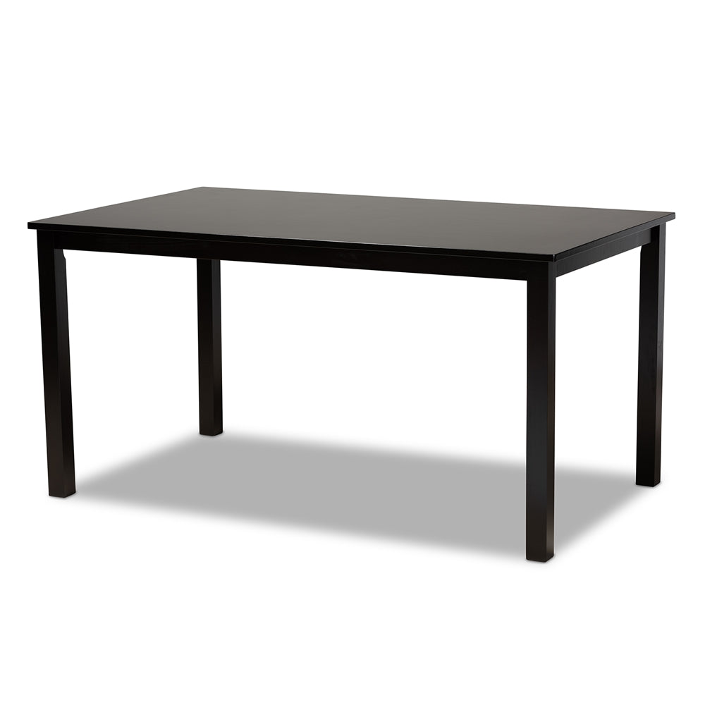 Eva Modern and Contemporary Rectangular Wood Dining Table