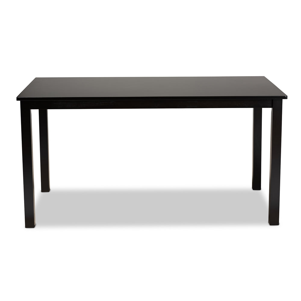 Eva Modern and Contemporary Rectangular Wood Dining Table