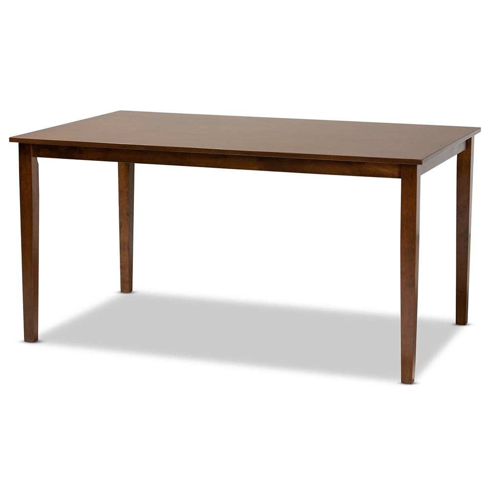 Eva Modern and Contemporary Rectangular Wood Dining Table