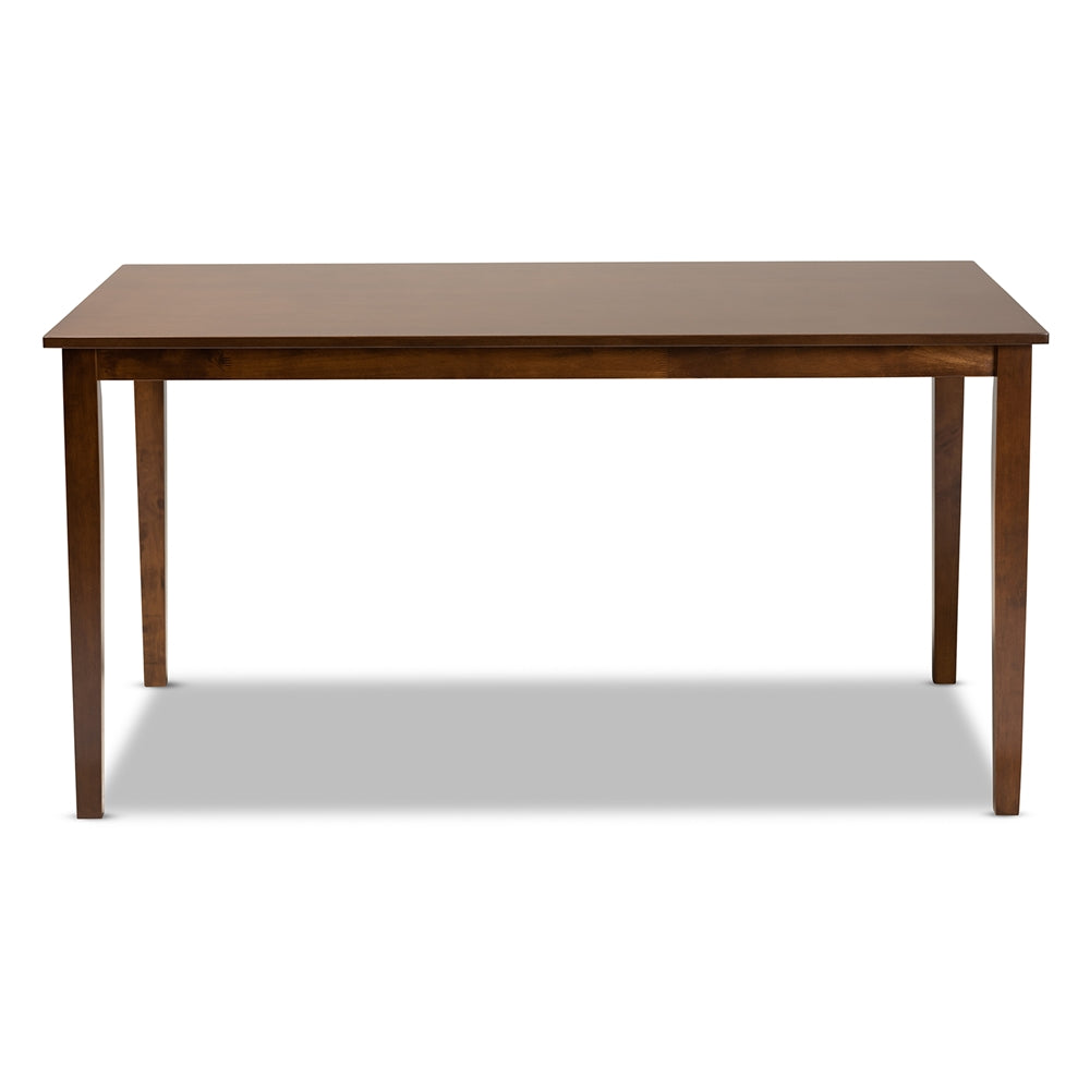 Eva Modern and Contemporary Rectangular Wood Dining Table