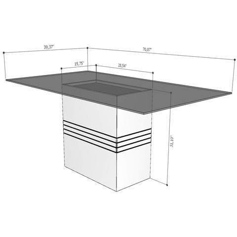 Perry Rectangle Dining Table - living-essentials