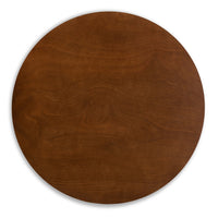 Alana Mid-Century Modern Transitional Finished Round Wood Dining Table