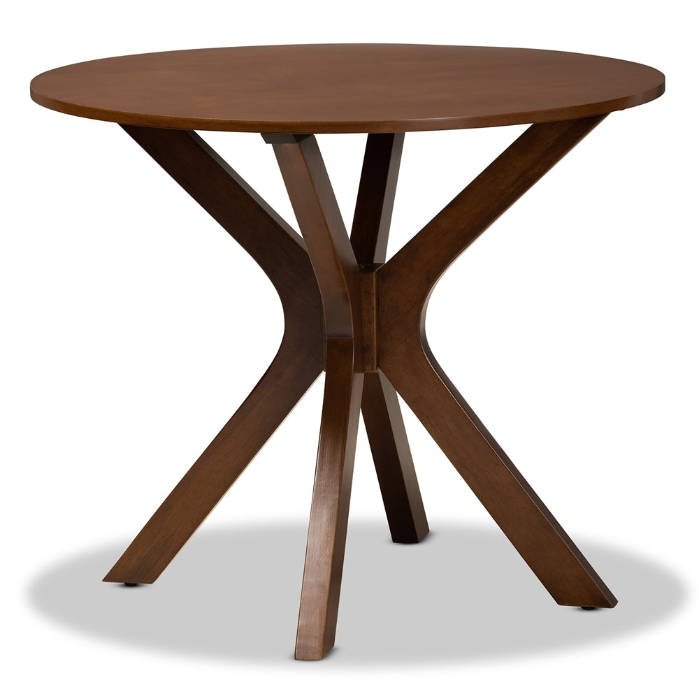 Kenji Modern and Contemporary Finished 35-Inch-Wide Round Wood Dining Table