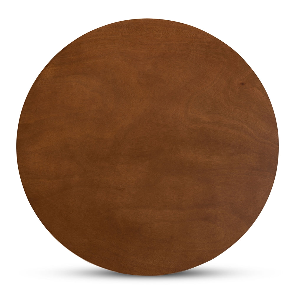 Kenji Modern and Contemporary Finished 35-Inch-Wide Round Wood Dining Table