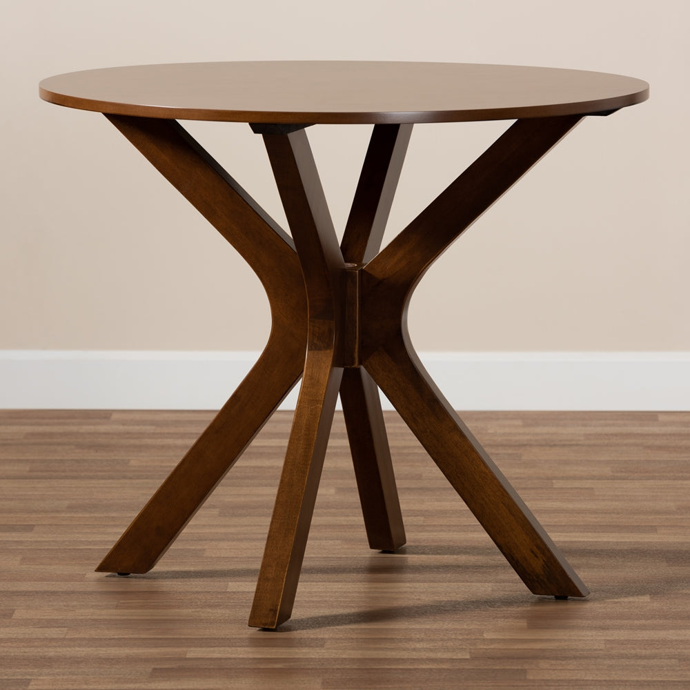 Kenji Modern and Contemporary Finished 35-Inch-Wide Round Wood Dining Table