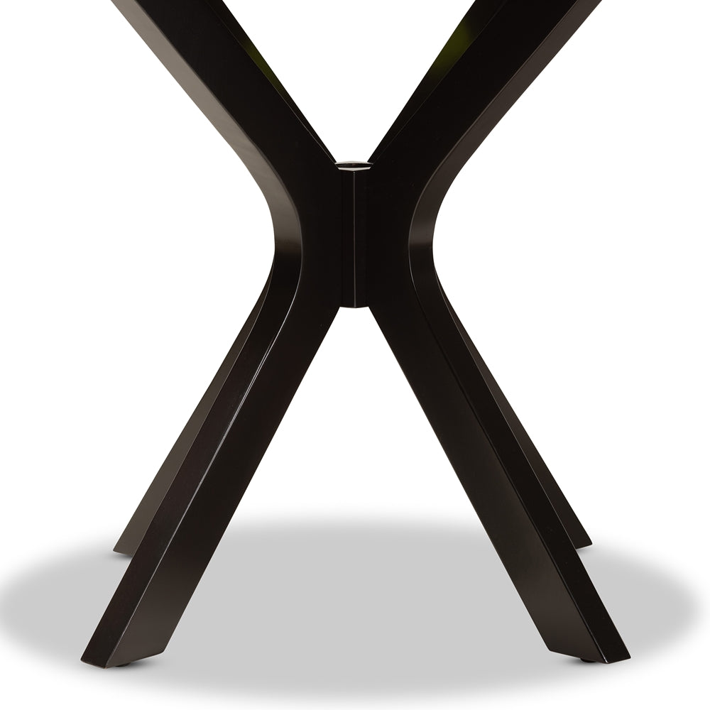 Kenji Modern and Contemporary Finished 35-Inch-Wide Round Wood Dining Table